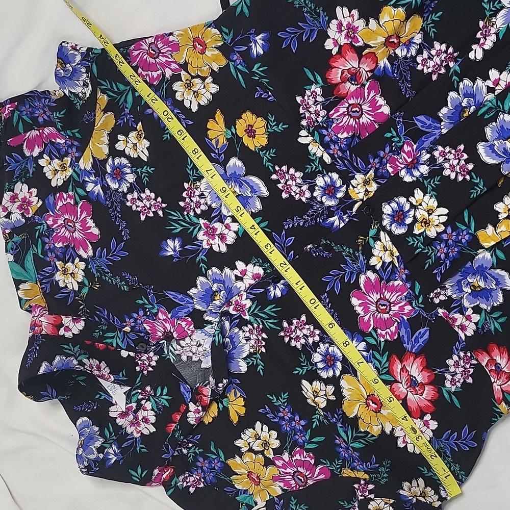 Time and Tru floral button-down dress sz XXL 20 - Picture 6 of 13